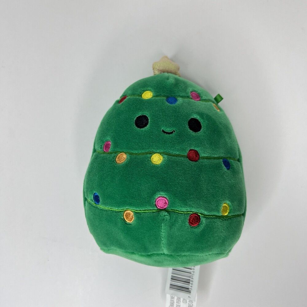 Squishmallows Christmas Tree Plush Holiday Carol Green Stuffed Animal 5"